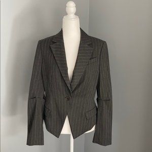 NWOT BCBG blazer Mariah Grey strip xs